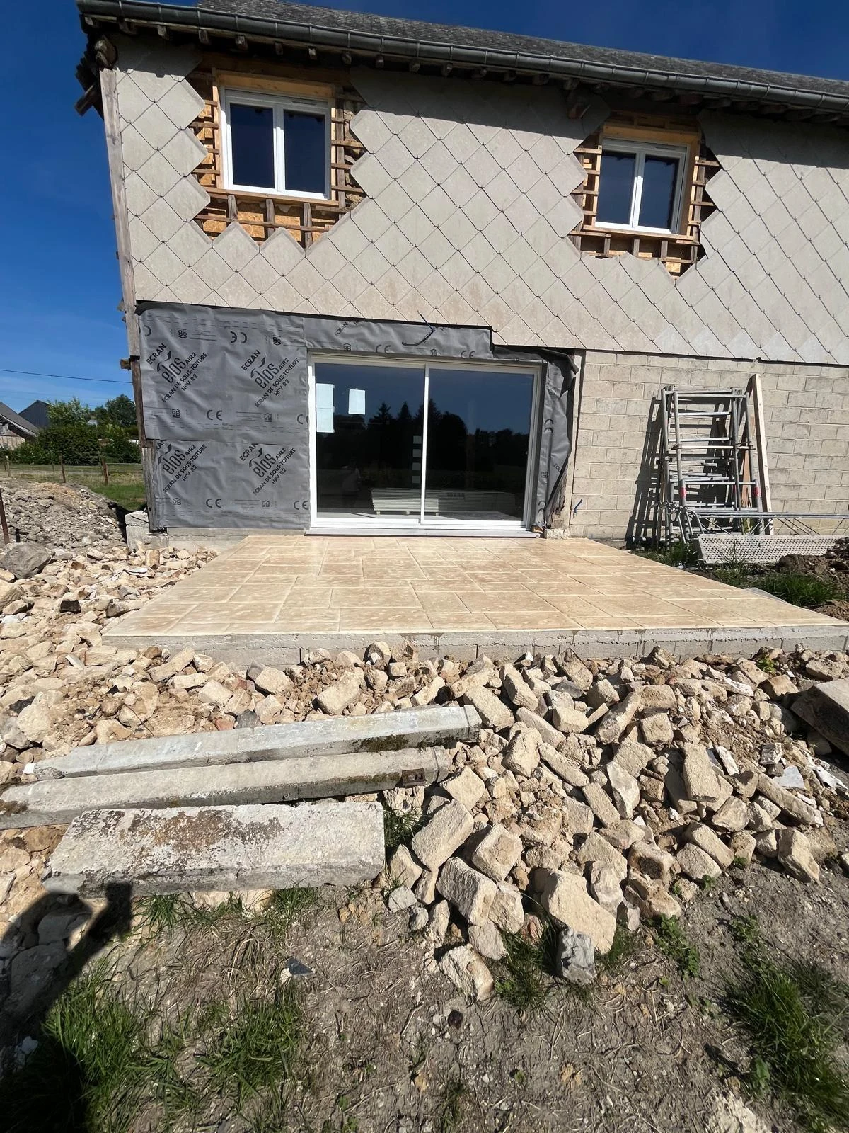 Rénovation complète — photo de chantier SAS DERVAUX