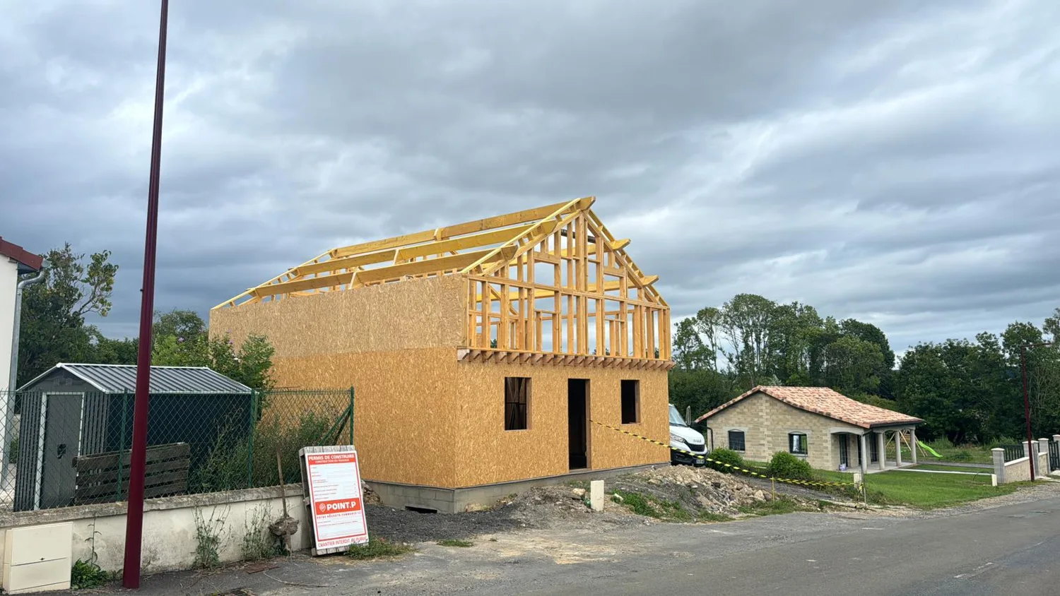 Construction bois — vue 1 des travaux SAS DERVAUX